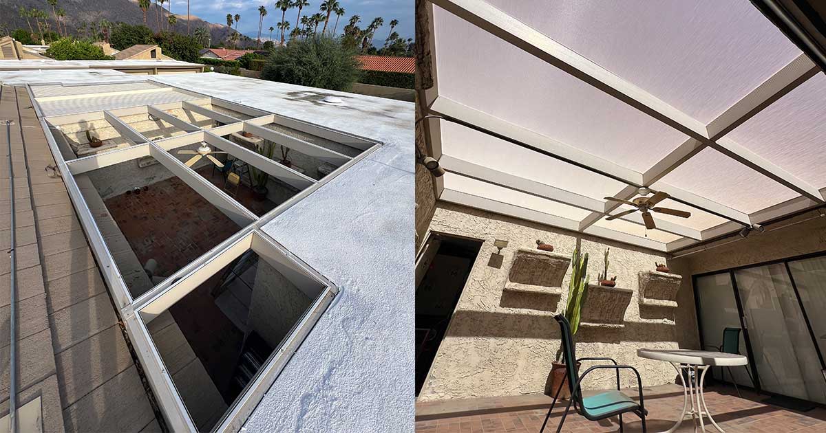 Breathe new life into your outdoor area with a professional atrium cover rescreen from California Mobile Screens. Restore beauty, function, and protection to your home.